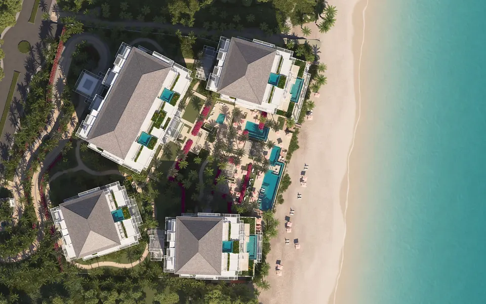 Aerial view — The Ocean Club Four Seasons Residences Bahamas