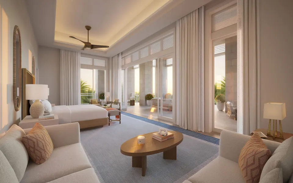 Living room — The Ocean Club Four Seasons Residences Bahamas