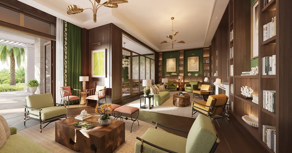 Living room — The Ocean Club Four Seasons Residences Bahamas