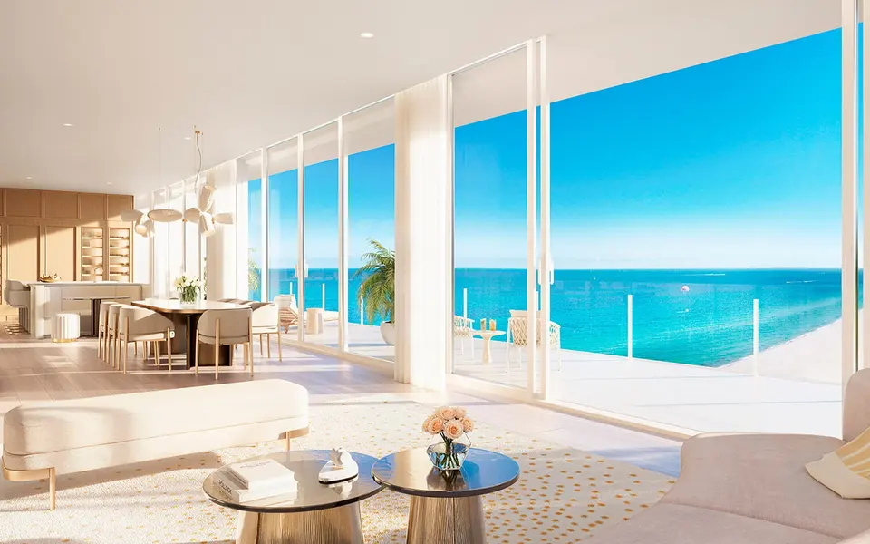 Living room — The Ritz Carlton Residences® South Beach in South of Fifth