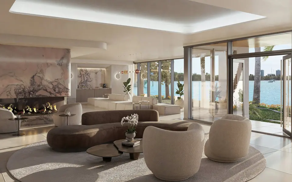 Living room — Tula Residences North Bay Village in Edgewater