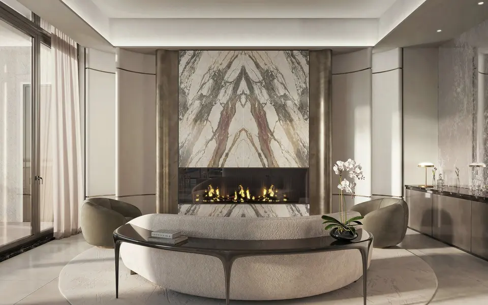 Living room — Tula Residences North Bay Village in Edgewater