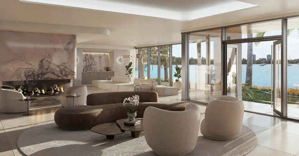 Living room — Tula Residences North Bay Village in Edgewater